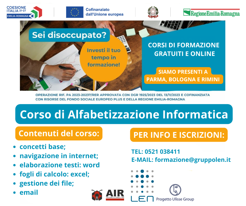 Corso di alfabetizzazione informatica